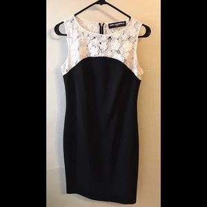 Karl Lagerfeld Paris black & white  dress - size 4
